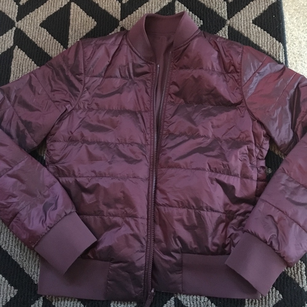 EUC size 6 bomber jacket reversible